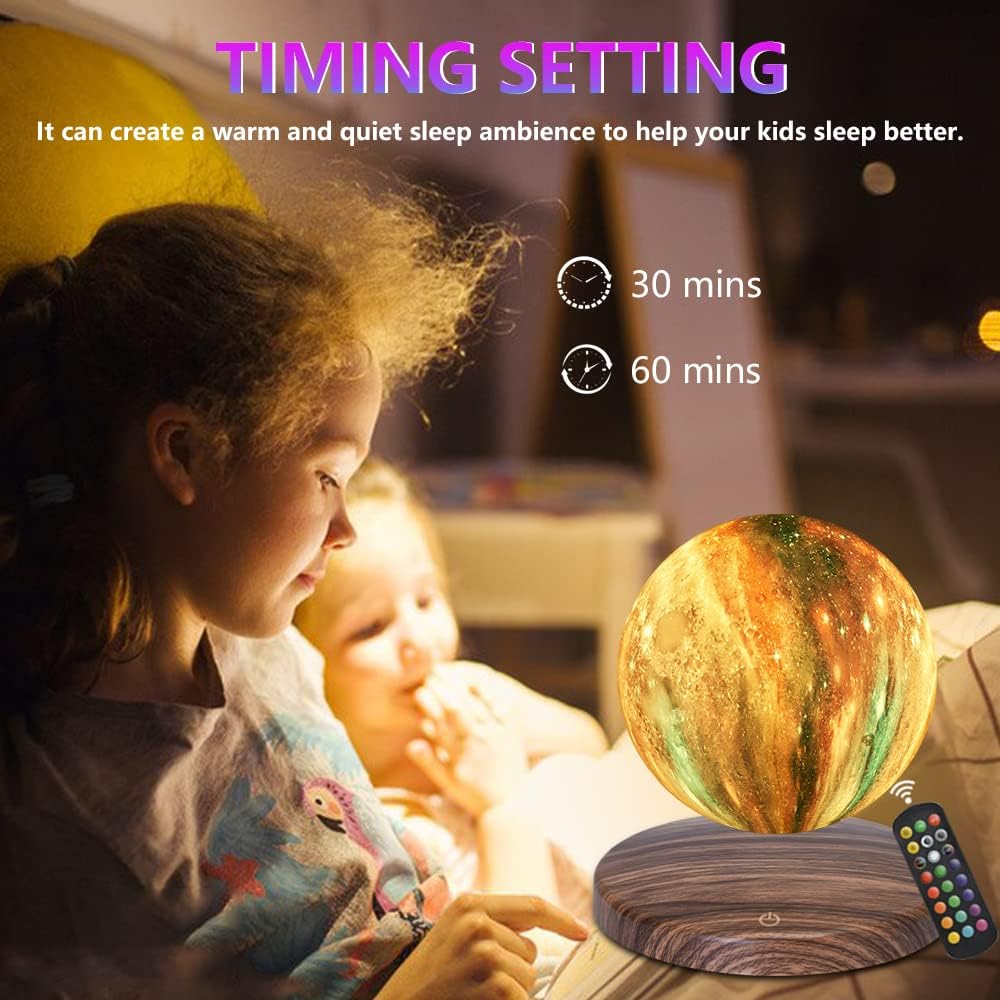 Luna-Float 3D Magnetic Levitating Moon Lamp with Touch