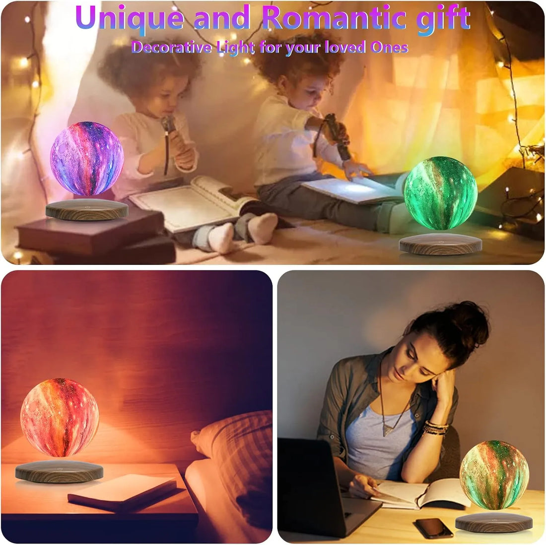 Luna-Float 3D Magnetic Levitating Moon Lamp with Touch